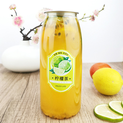 ชา 650ml ล้างขวดน้ำที่ใช้ซ้ำได้ Snap Lid Food Grade