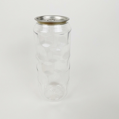 ขวดน้ำใส 500 มล. น้ำผลไม้คั้นเย็นภาชนะพลาสติกเปล่า Jars