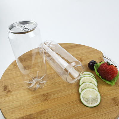 ภาชนะ PET พลาสติกใสสำหรับเก็บเครื่องดื่มชานม 500ml