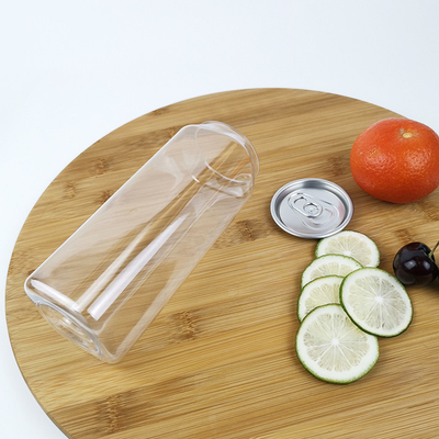 อาหารเกรด PLA ขวดน้ำพลาสติกทรงสี่เหลี่ยมภาชนะพลาสติกใส Jars