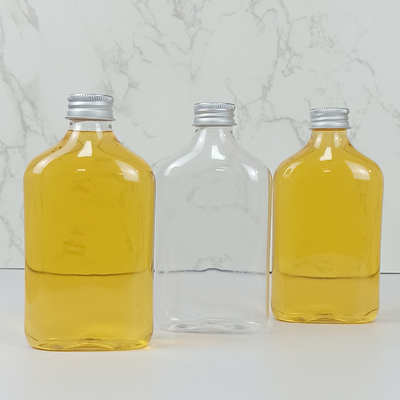 350ml ฝาเกลียวขวดใสขวดน้ำผลไม้พลาสติก PET พร้อมฝา